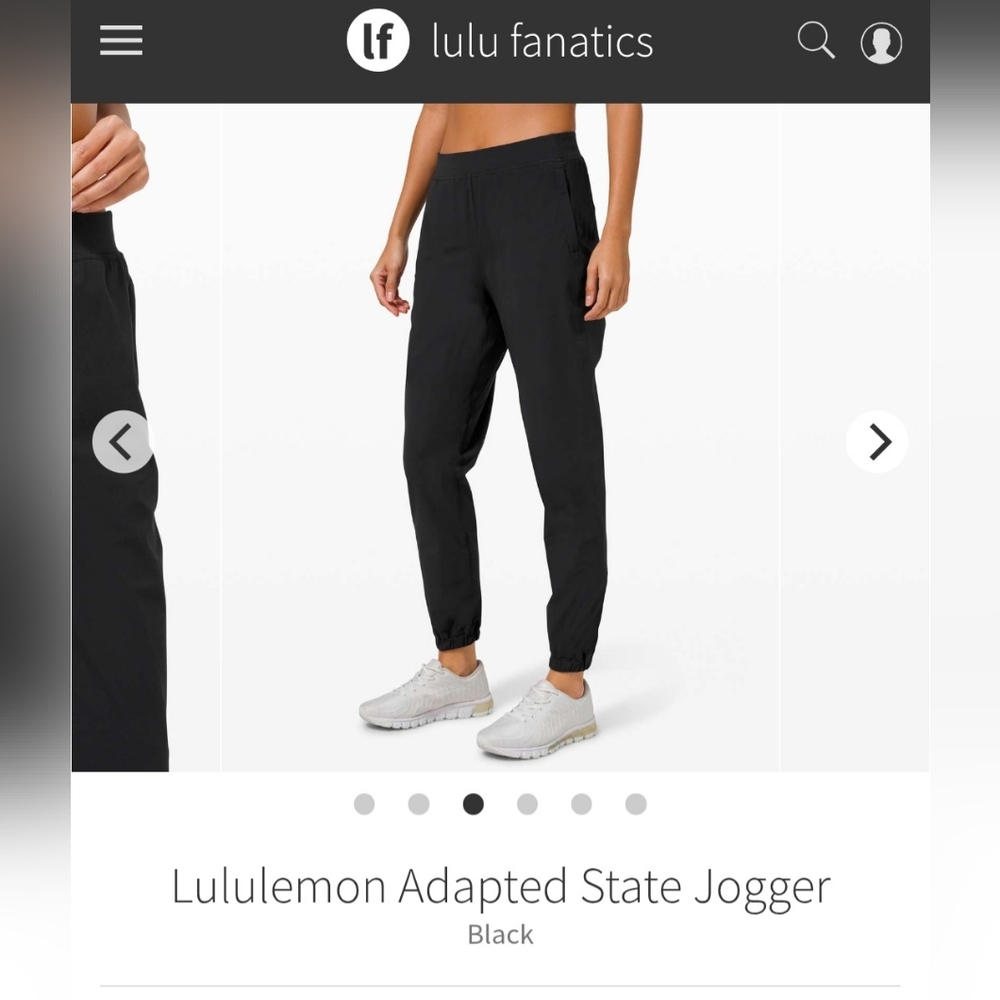 lululemon athletica Black Adapted State Jogger